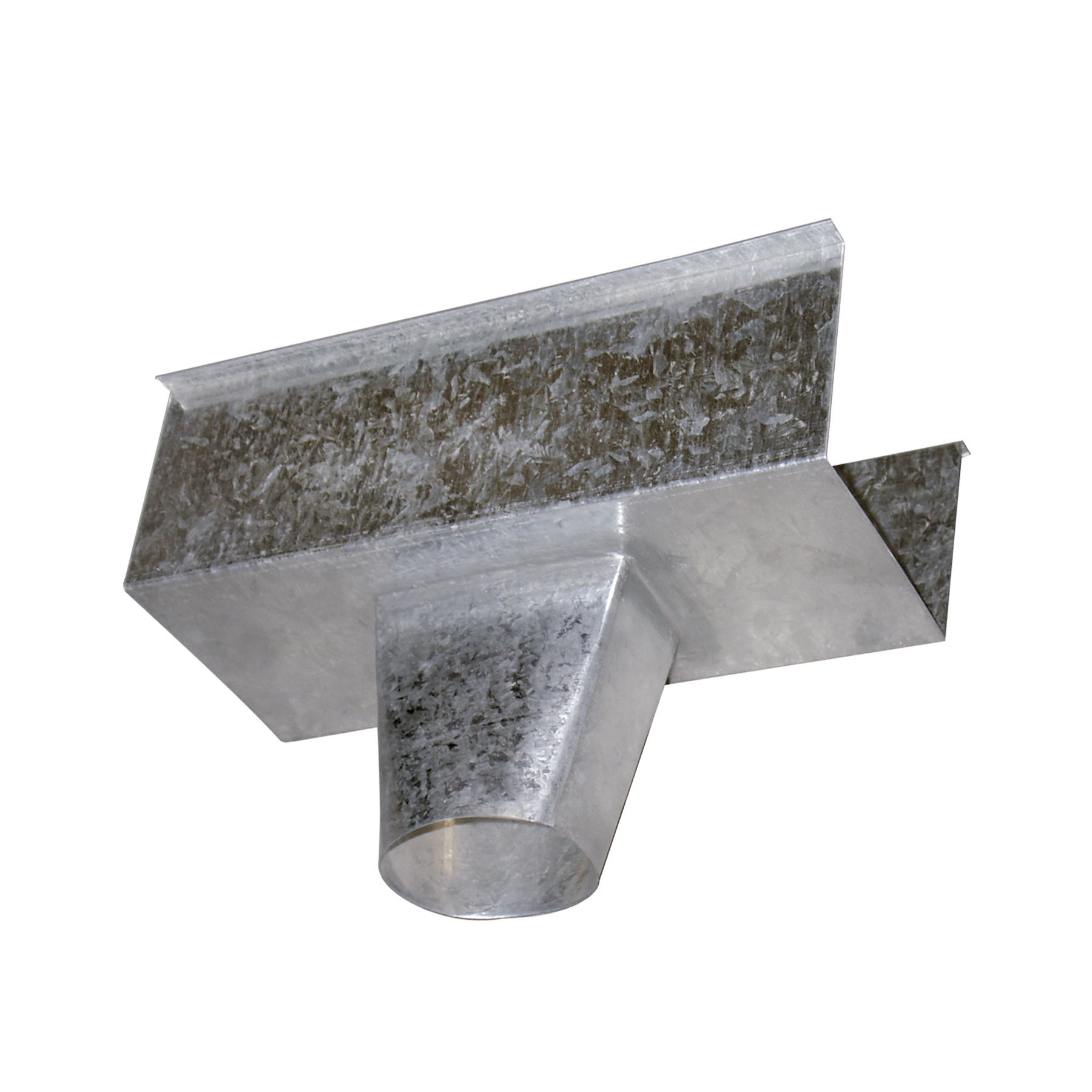 Emenda com Bocal Quadrada Galvanizada C33 Calha Forte