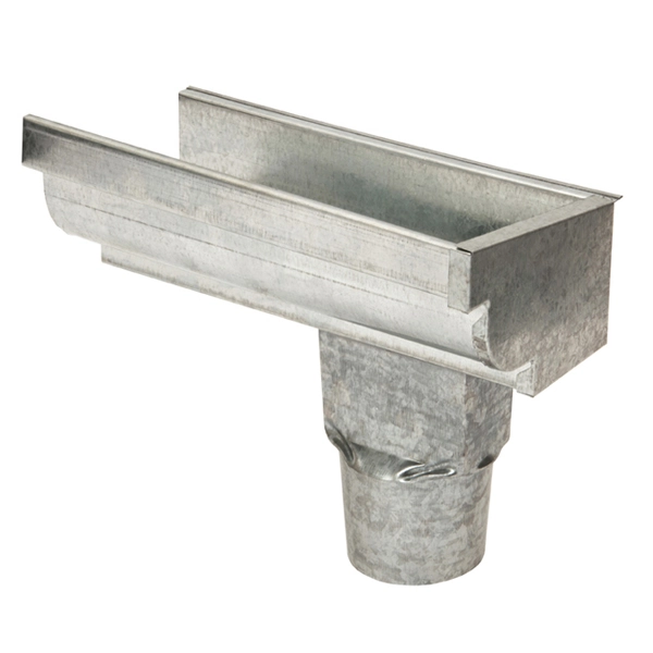 Terminal com Bocal 3 "Direito Moldura Galvanizado C28 Calha Forte