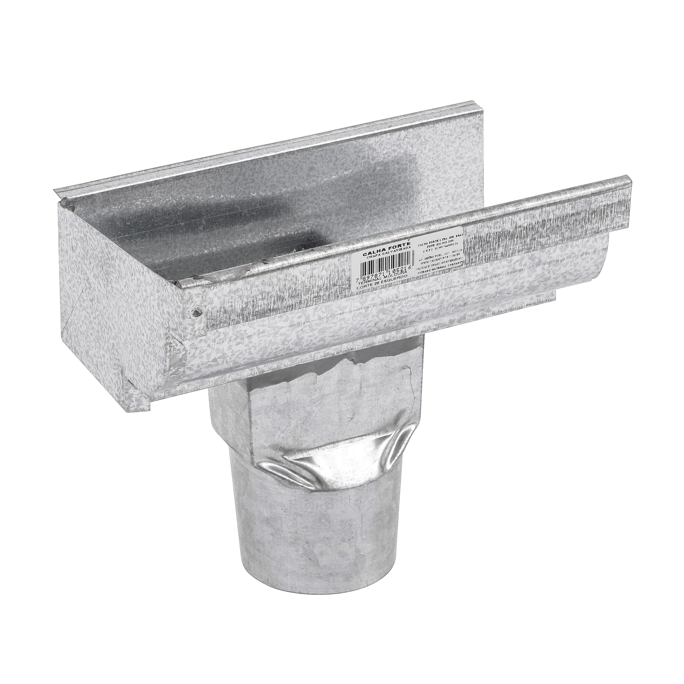 Terminal com Bocal 3" Esquerdo Moldura C28 Calha Forte