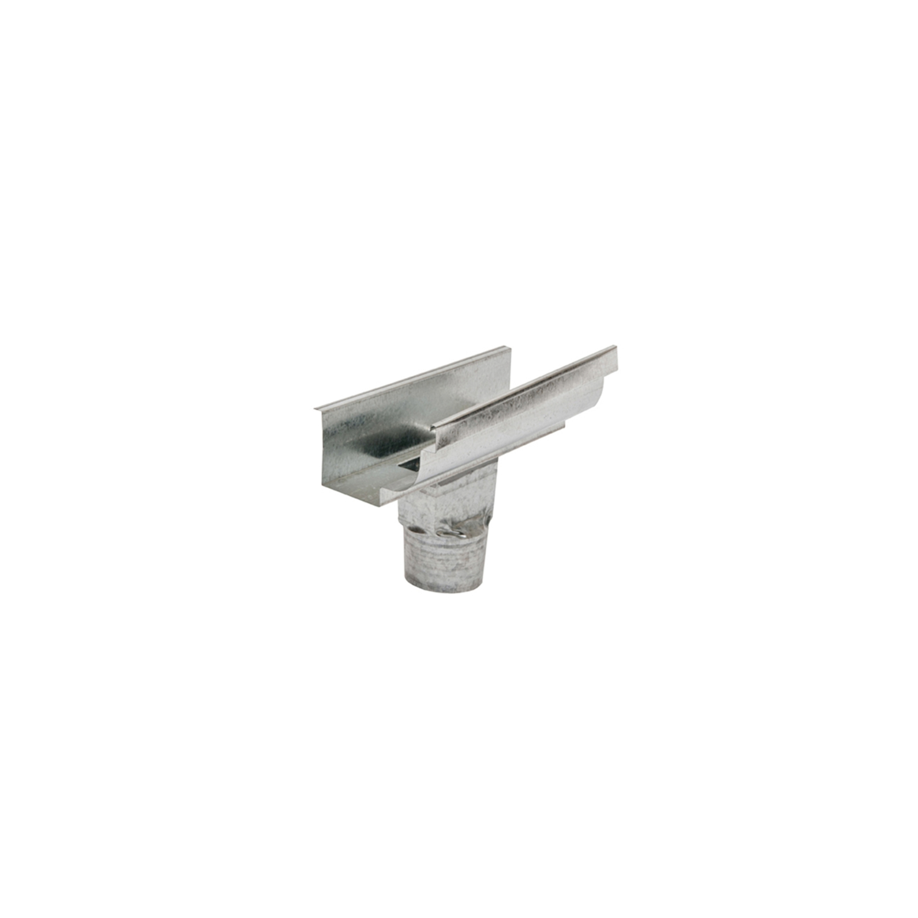 Emenda com Bocal 3" Moldura Galvanizada C28 Calha Forte