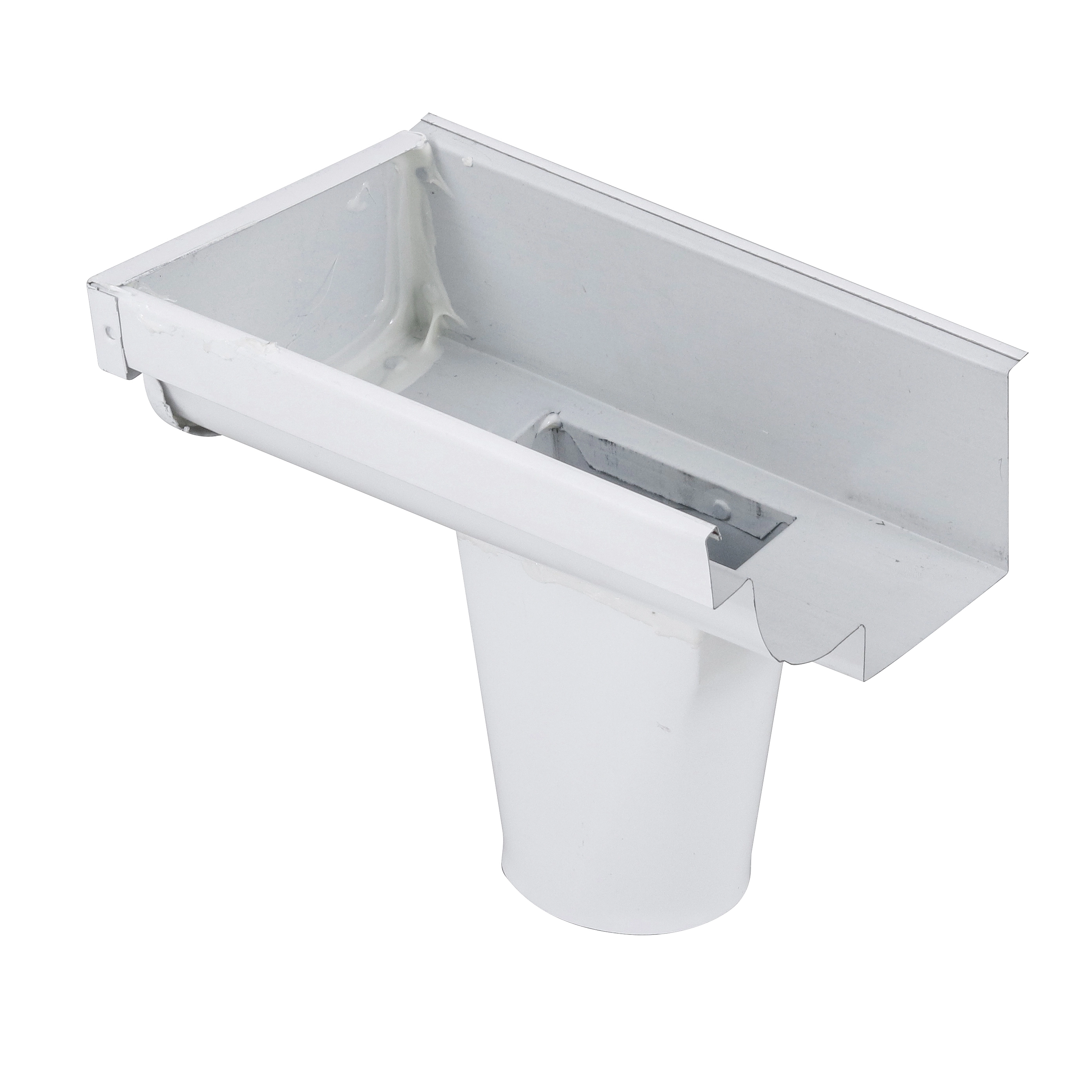 Terminal com Bocal 3" Esquerdo Moldura Branco C28 Calha Forte