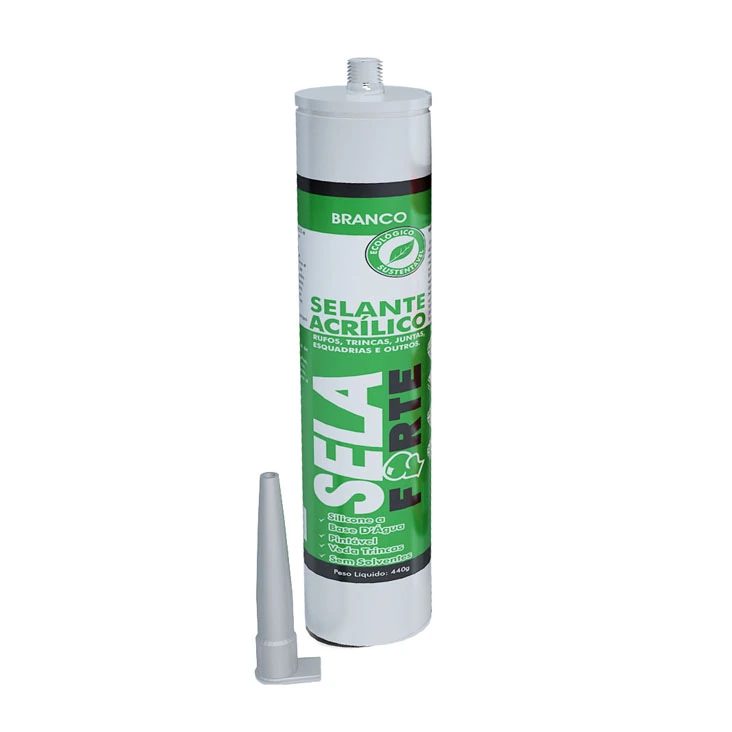 Selante Acrílico Impermeabilizante Calha Forte Sela Forte 440g Branco