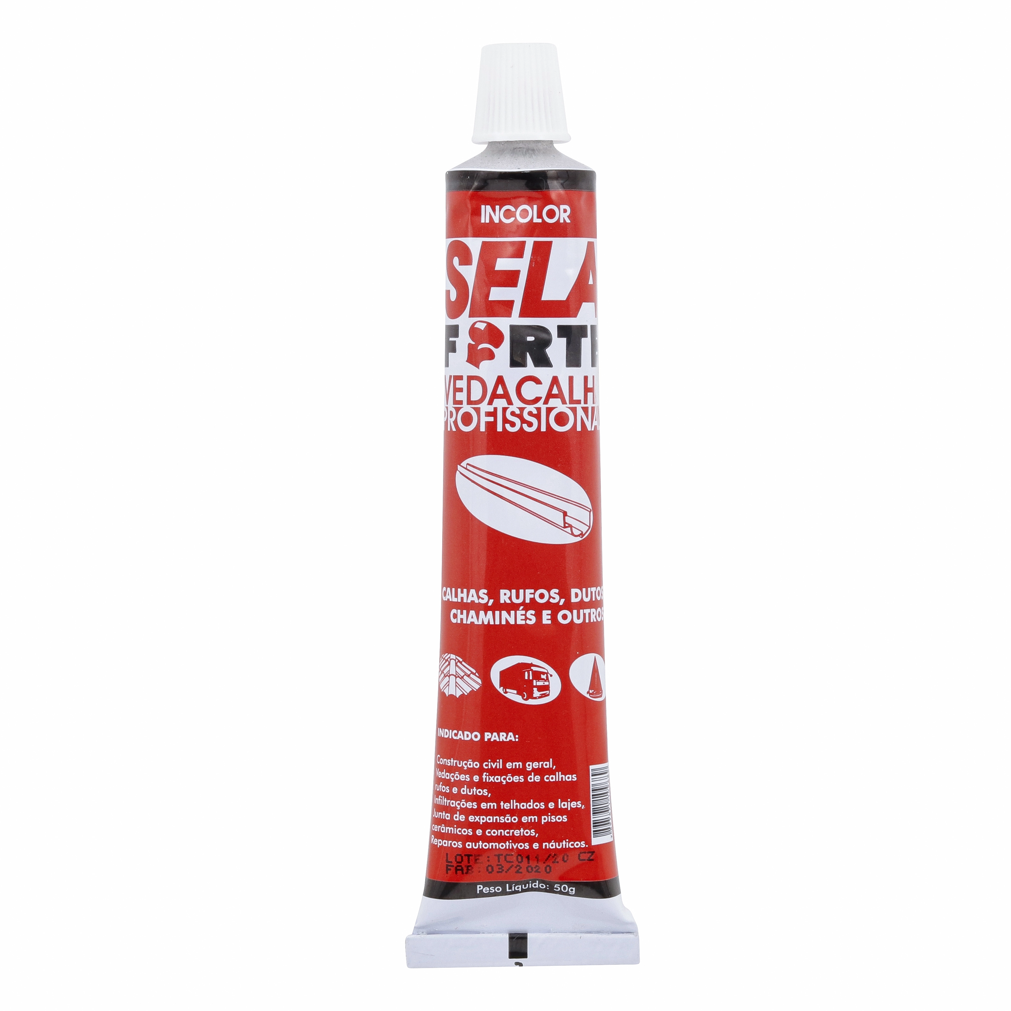 Selante Impermeabilizante Calha Forte Sela Forte 50g Incolor