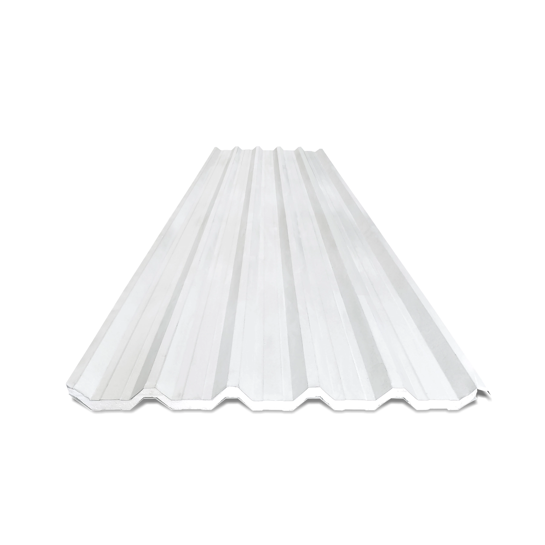 Telha Metálica Sanduíche Galvanizada Trapezoidal 2 Faces TR40 3x1,04m 30mm Branco Calha Forte