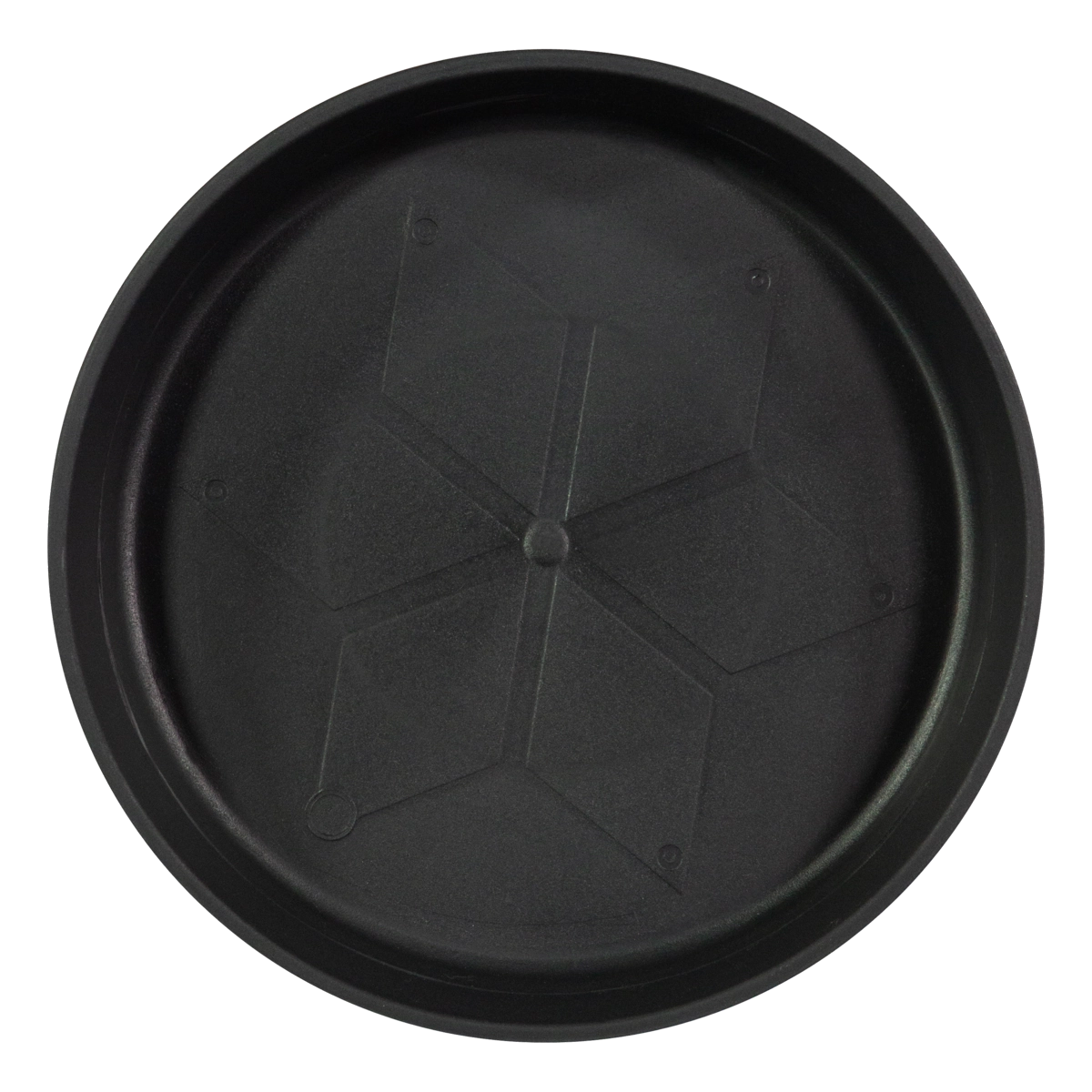 Prato De Vaso Preto Plástico Vagalhões N 04