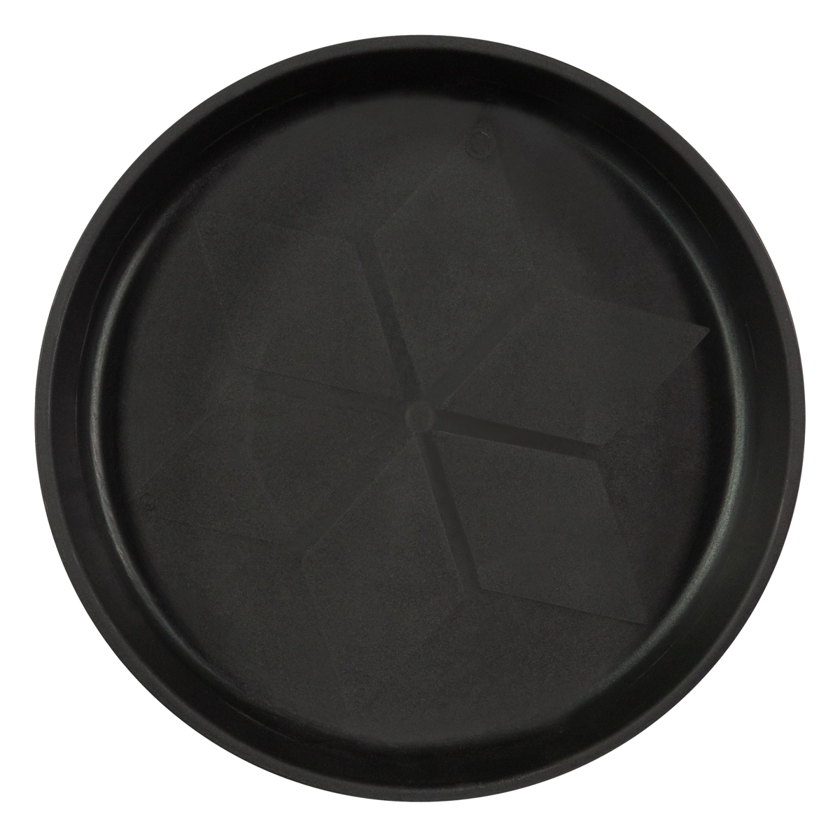 Prato De Vaso Preto Plástico Vagalhões N 06