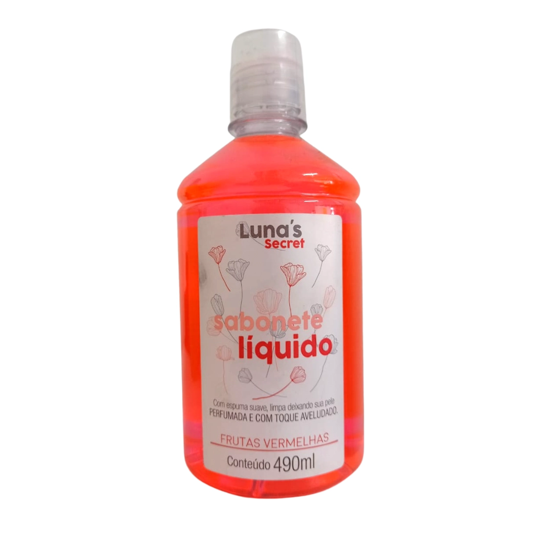 Sab Liquido Lunas Secret 490ml Frutas Vermelhas