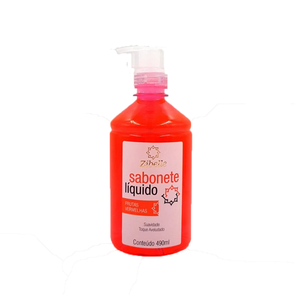 Sabonete Zibelle Liq. Frutas Vermelhas 490ml