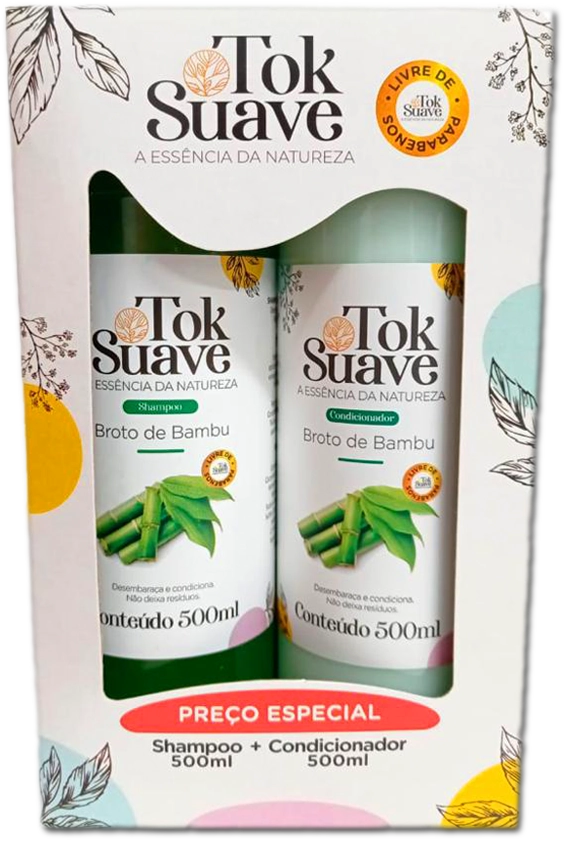 Kit Tok Suave 1sh 1cond 500ml Bambu