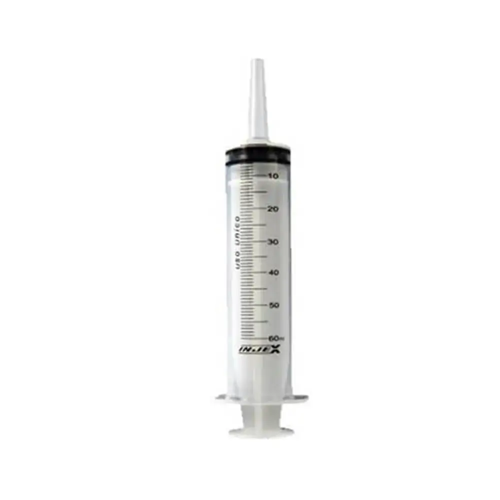 Seringa Descartavel sem Agulha 60ml Bico Cateter INJEX Unidade - seringa- injex