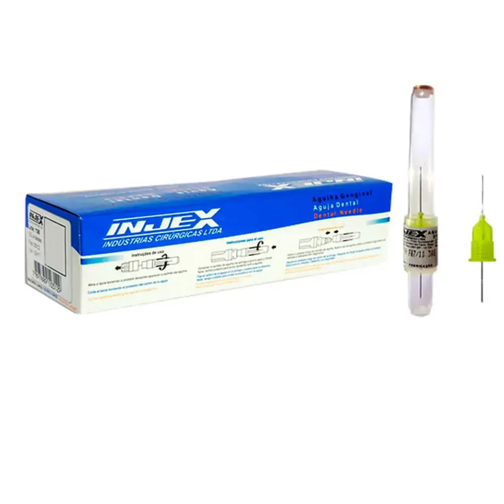 Agulha Gengival - Injex - 30g Extra Curta (Cód. 25.1603)