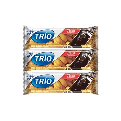 Barra De Cereal Trio Banana Com Chocolate Light 3unidade X