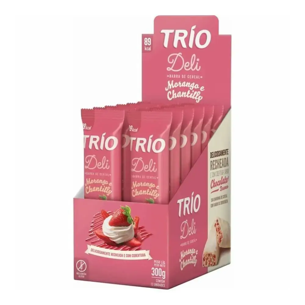 Trio Barra De Cereal Morango, Chantilly Cx12 United Mills Mega Rio