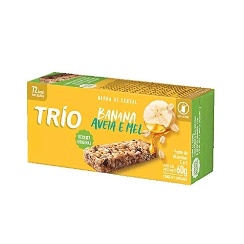 Barra Banana Aveia E Mel C 3 60g Trio