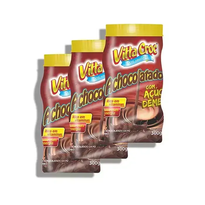 Achocolatado com Açúcar Demerara   Pote  kit c/3 und
