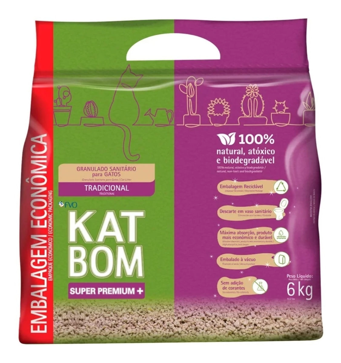 Katbom Granulado Natural 6kg