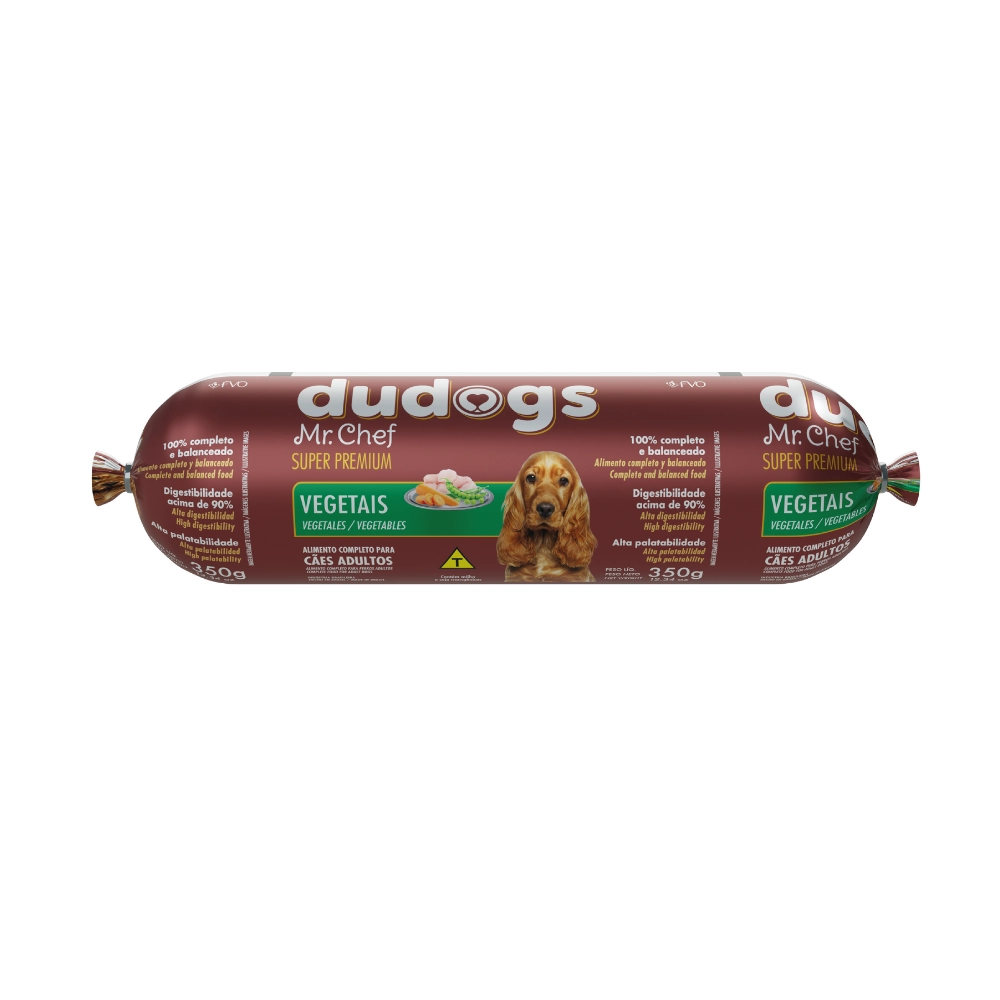 Racao Dudogs Mr Chef Vegetais 12/350g