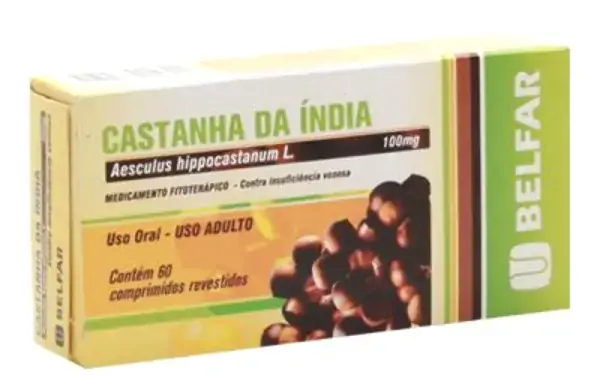 Castanha Da India 100 Mg 60 Comprimidos Belfar Similar