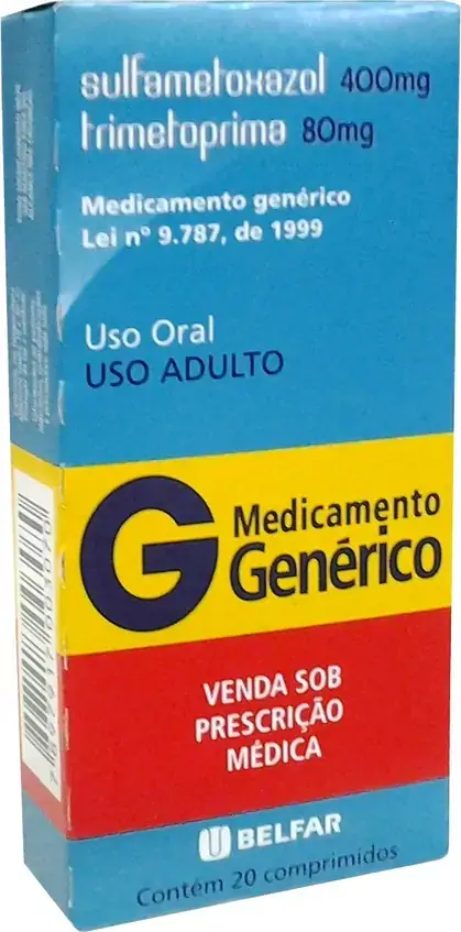 Sulfametoxazol Trimetoprima 400 80mg Caixa 20 Comp