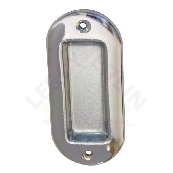 Fecho Concha Sobrepor Latão Cromado 150x50mm 1 peça