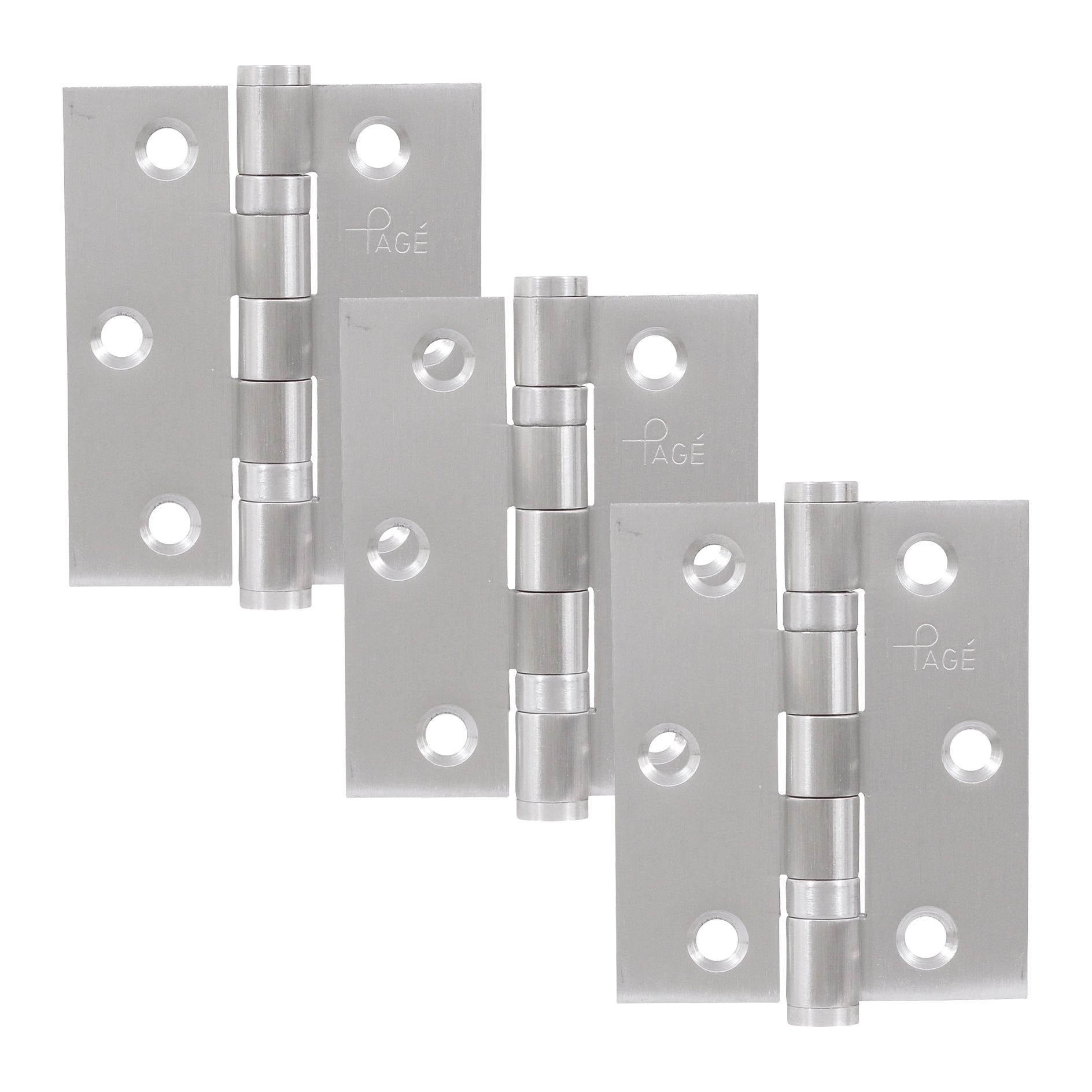 Dobradiça para Porta em Inox Prata Ferragens Pagé