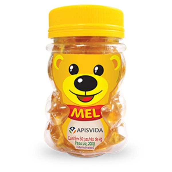 Composto De Mel Com Extrato De Própolis Em Sachê Apis Vida Pacote 40g 10 Unidades