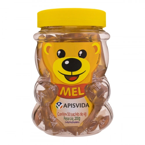 Mel Apisvida Pote 200g 50 Unidades