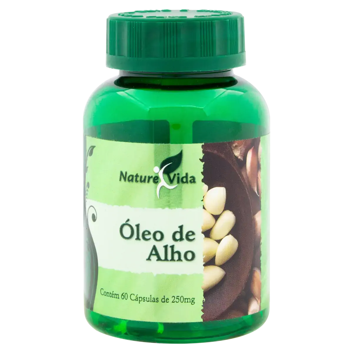 óleo De Alho 250mg Nature Vida Frasco 60 Cápsulas