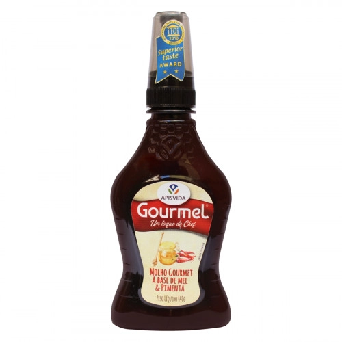 Molho à Base De Mel Pimenta Apis Vida Gourmel Gourmet Squeeze 440g
