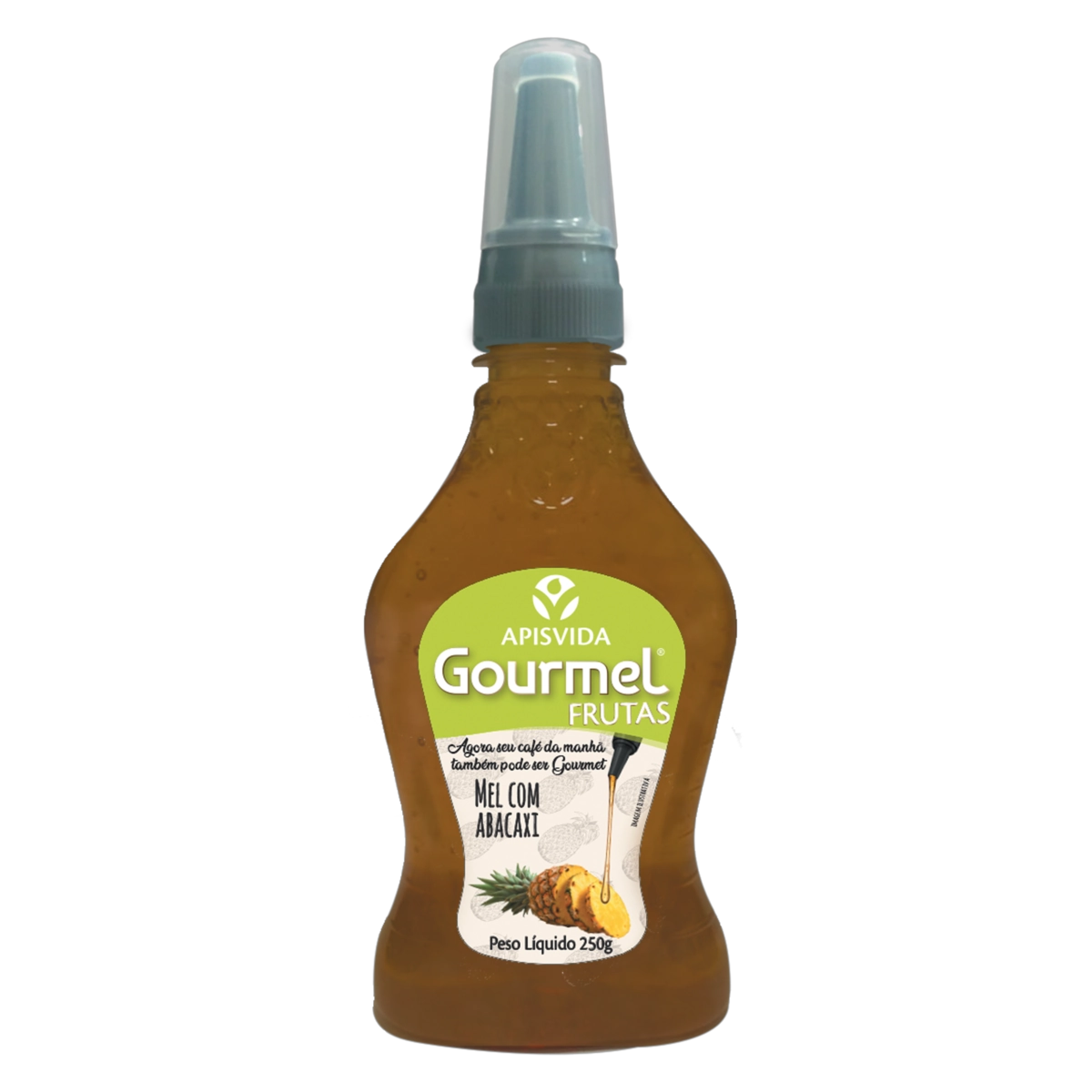Mel Com Abacaxi Apisvida Gourmel Frutas Squeeze 250g