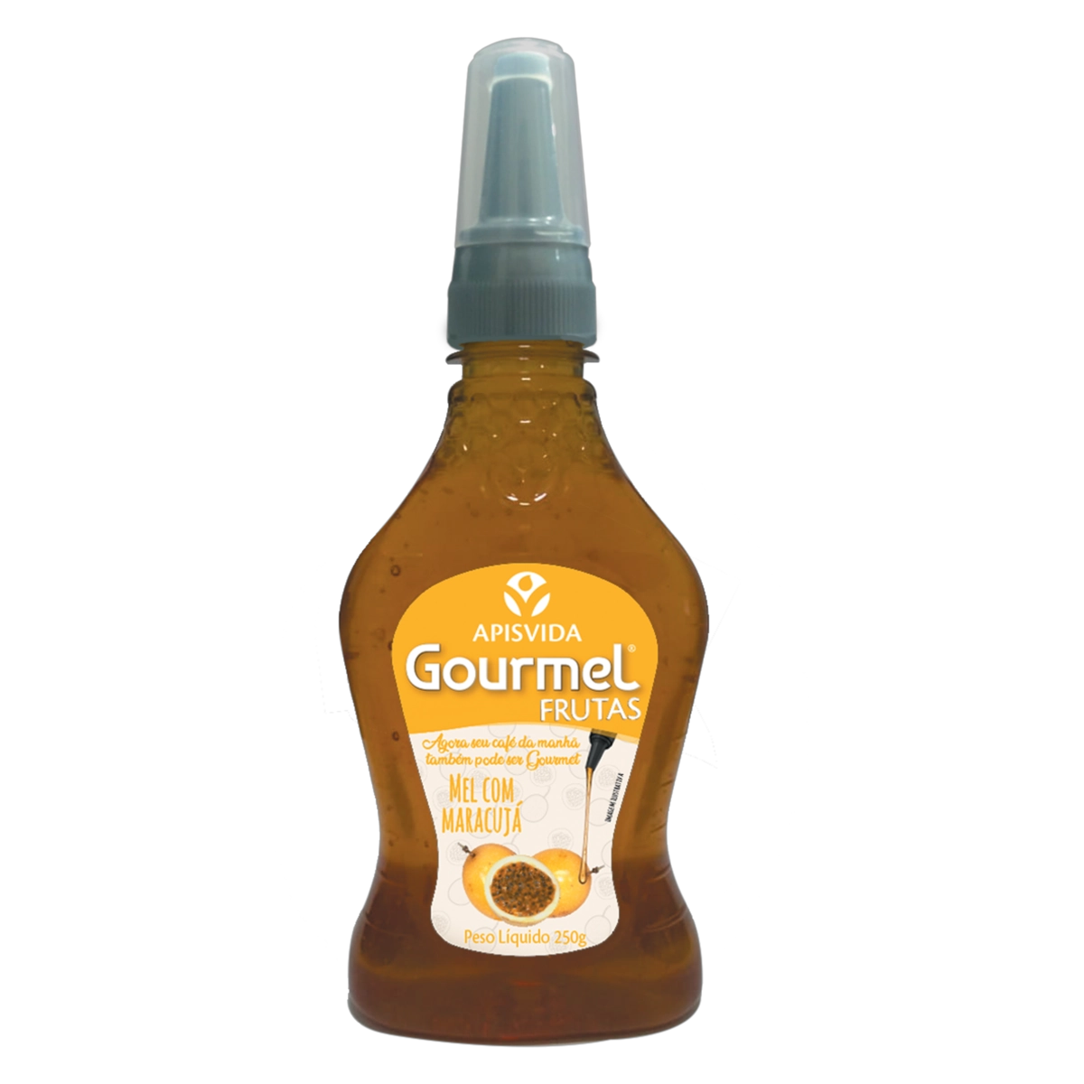 Geleia Mel Com Maracujá Apis Vida Gourmel Frutas Squeeze 250g