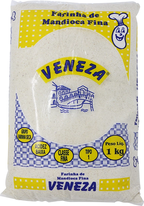 Farinha Mandioca Veneza 1kg Fina