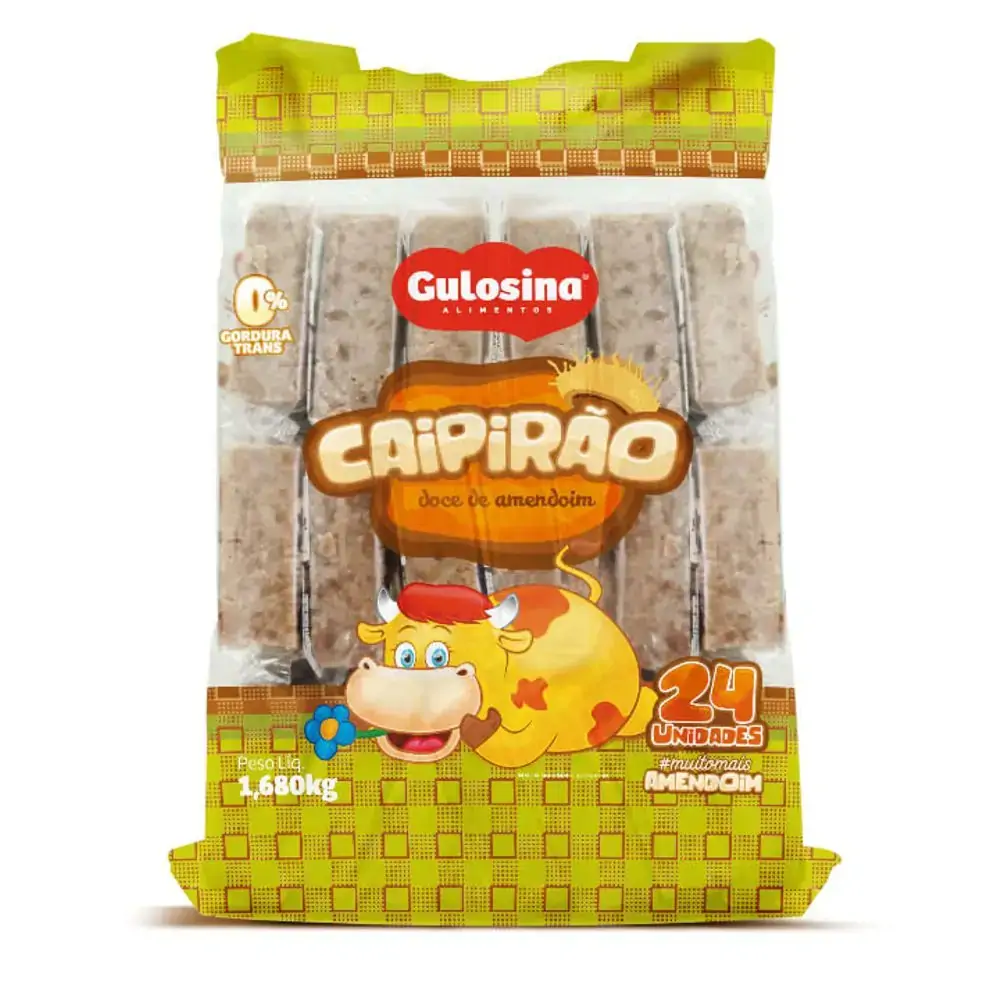 Caipirão Embrulhado Pacote com 24 unidades - Gulosina