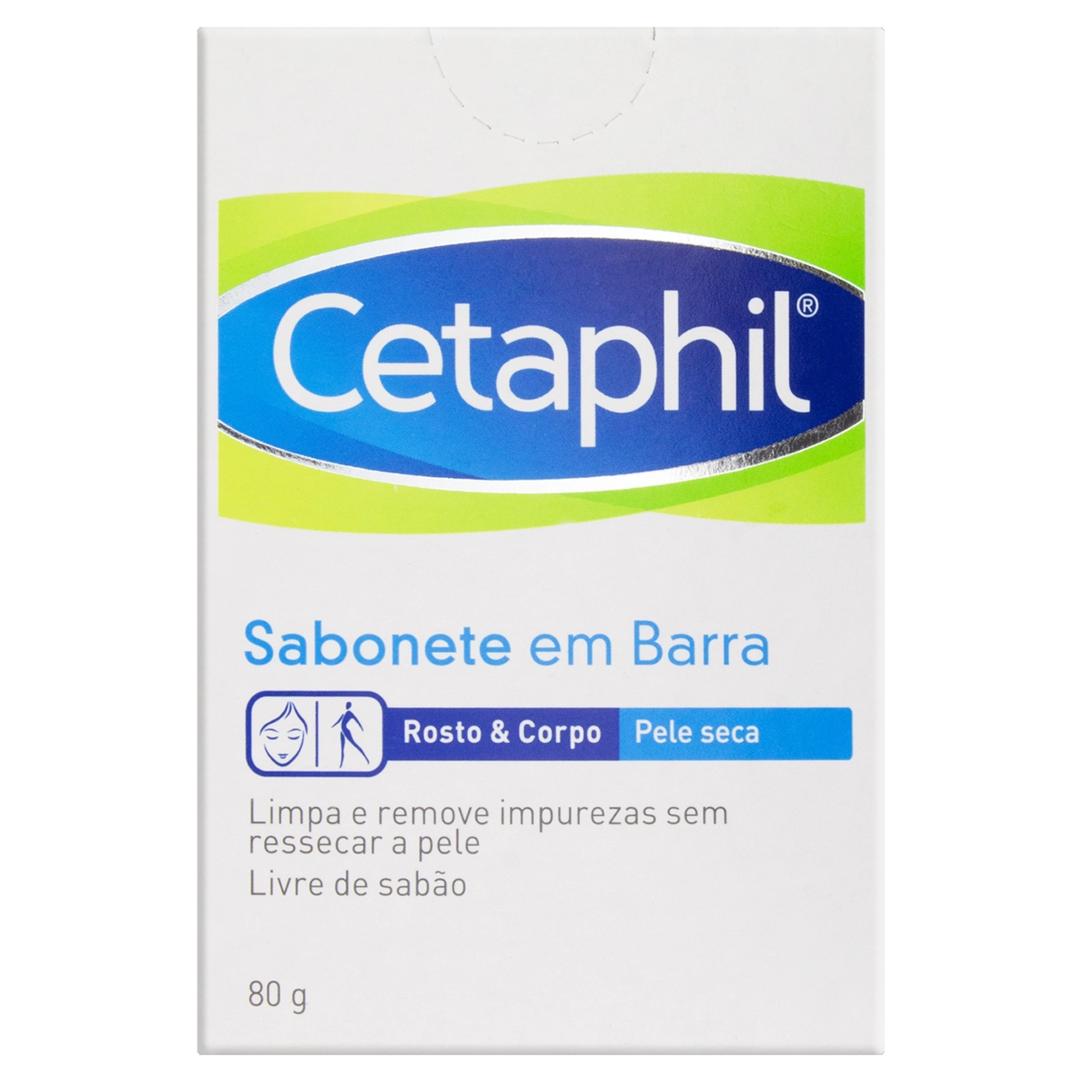 Sabonete Barra Corpo E Rosto Cetaphil Caixa 80g