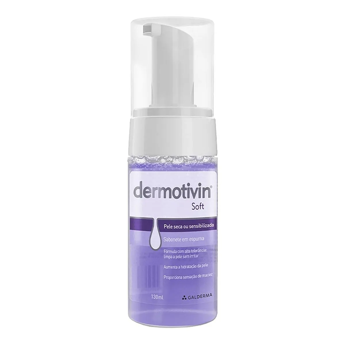 Sabonete Espuma Dermotivin Soft Frasco 130ml