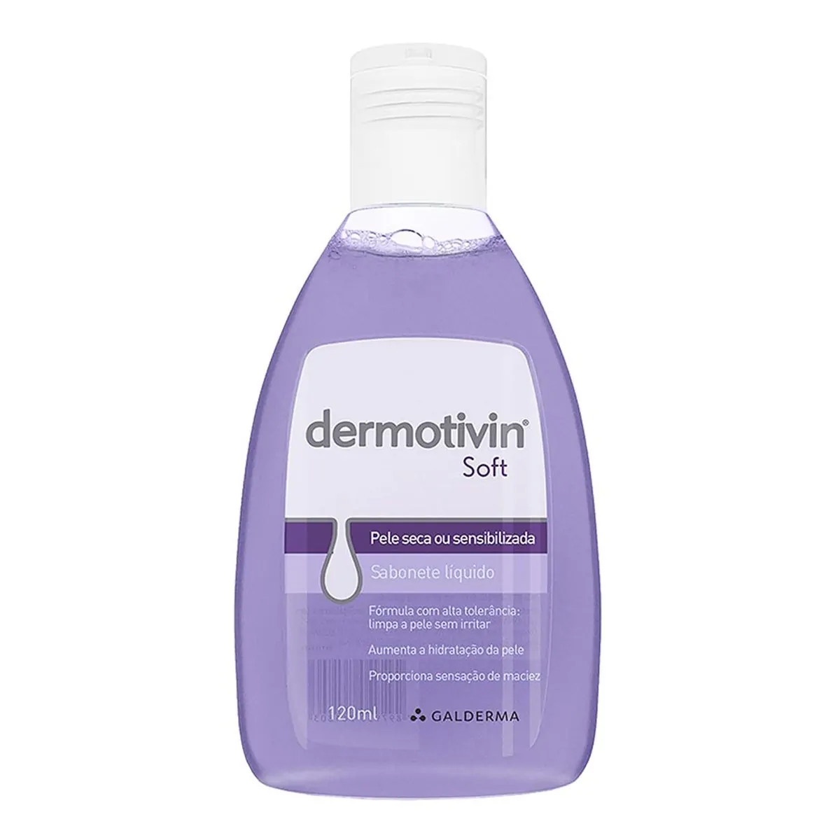 Sabonete Líquido Facial Dermotivin Soft Pele Seca Ou Sensibilizada Com 120ml