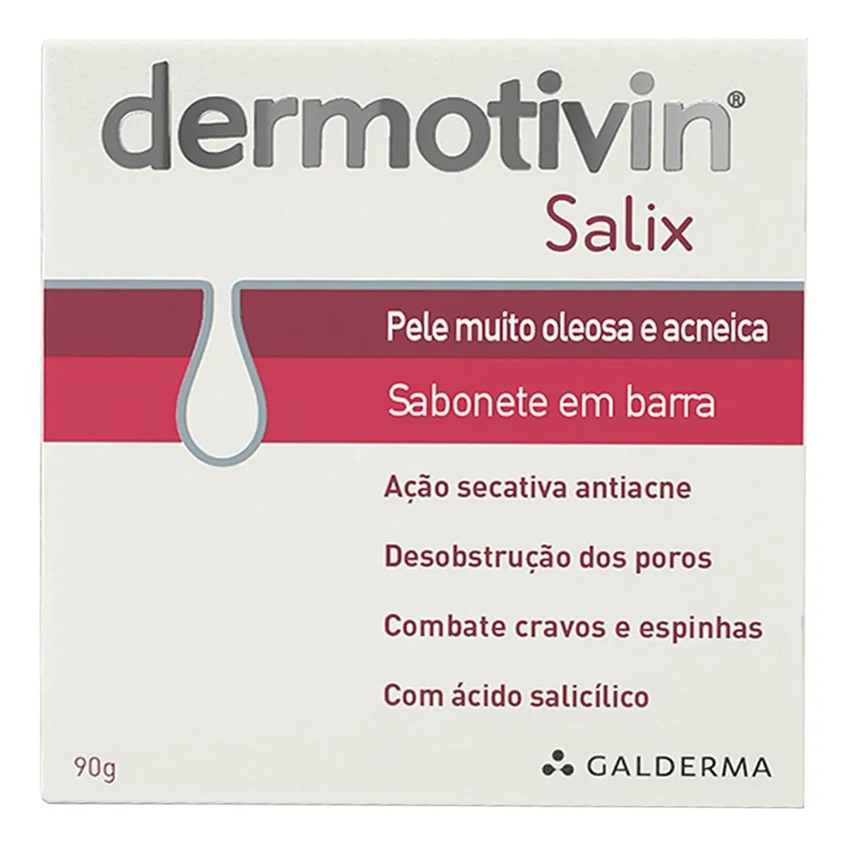 Sabonete Barra Dermotivin Salix Caixa 90g