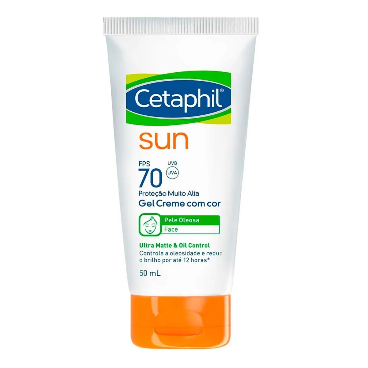 Protetor Solar Facial Cetaphil Sun Ultra Matte Com Cor F70 Com 50ml
