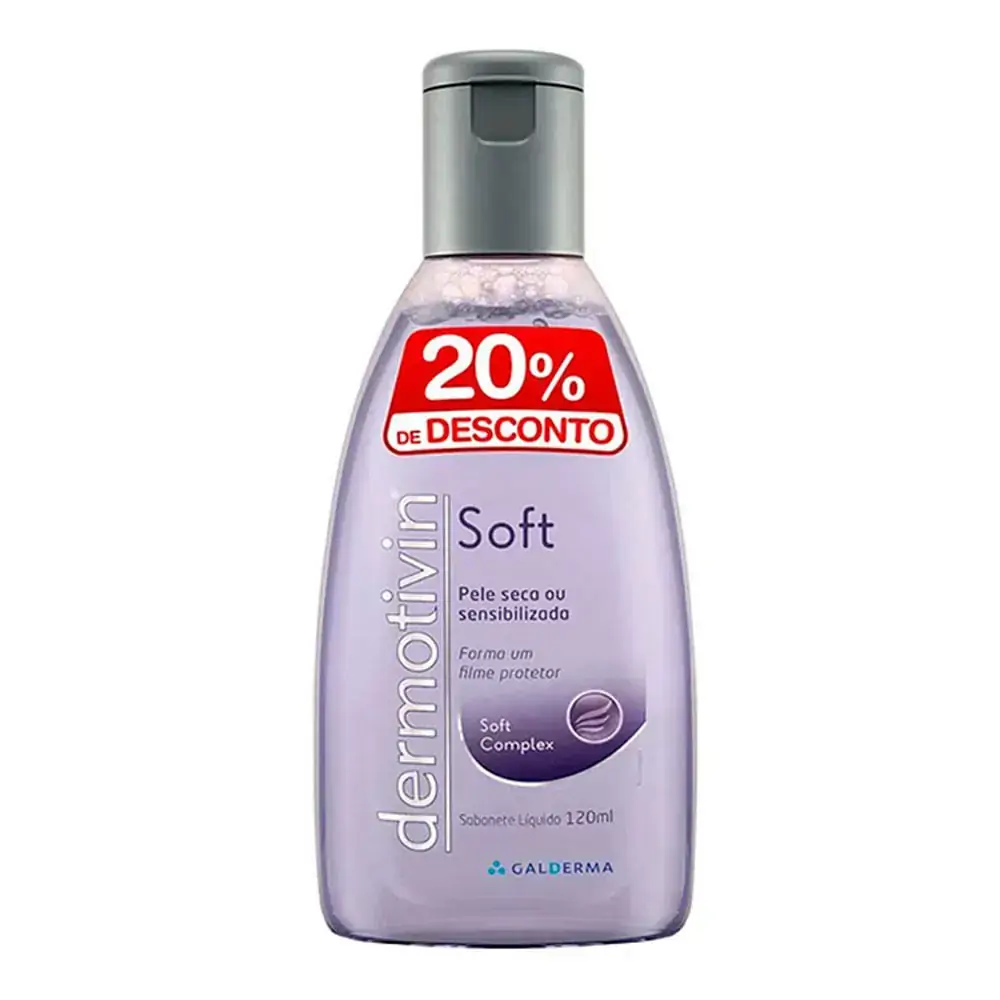 Sabonete Líquido Dermotivin Soft Pele Seca ou Sensibilizada 120ml