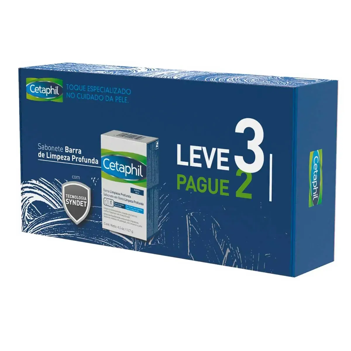 Kit Sabonete Em Barra Cetaphil Limpeza Profunda 3 Unidades
