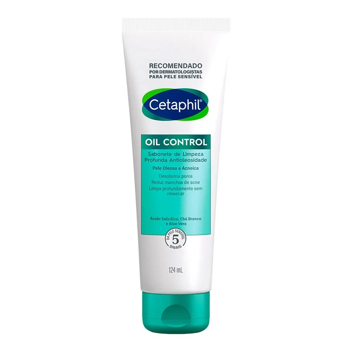 Sabonete Líquido Limpeza Profunda Antioleosidade Cetaphil Oil Control Bisnaga 124ml