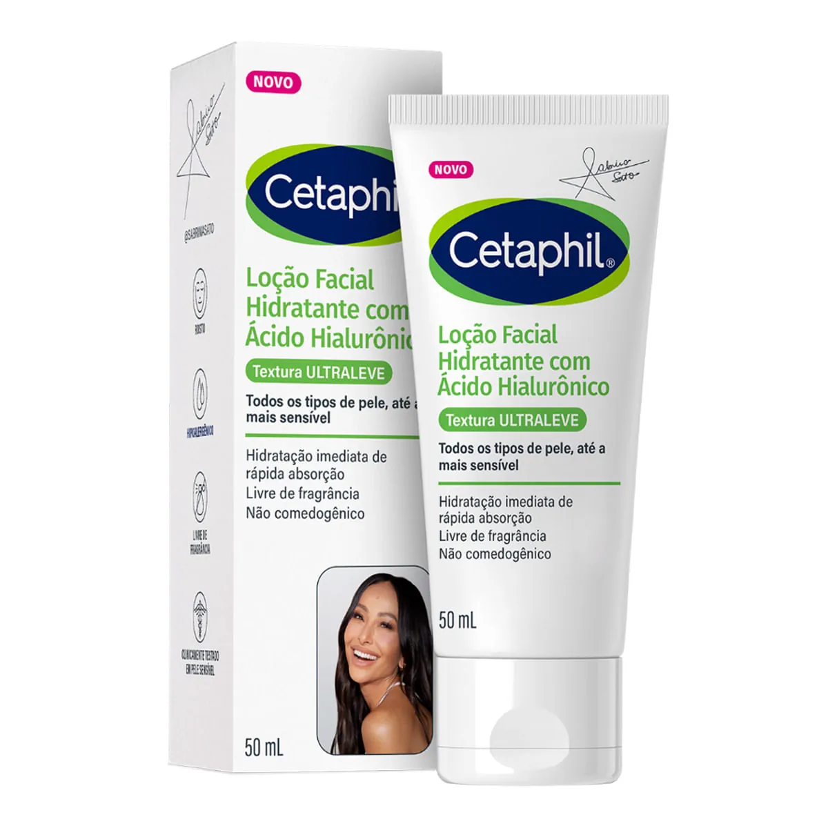 Loção Facial Hidratante Cetaphil com Ácido Hialurônico 50ml