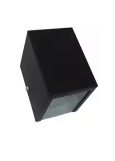 Arandela Alumínio 2xe27 Preto Texturizado Ar-112/2- Ptt