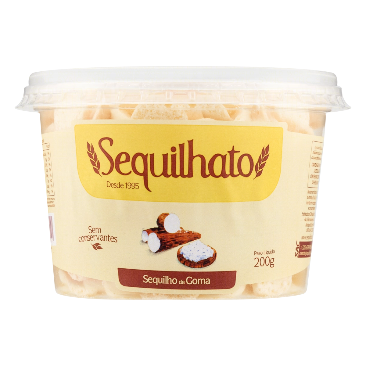 Biscoito Sequilho Goma Sequilhato Pote 200g