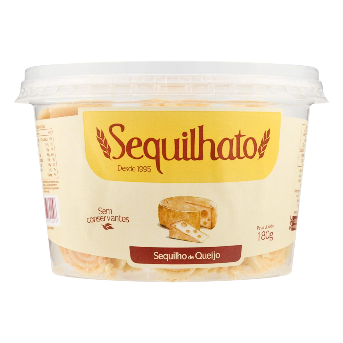 Biscoito Sequilho Queijo Sequilhato Pote 180g