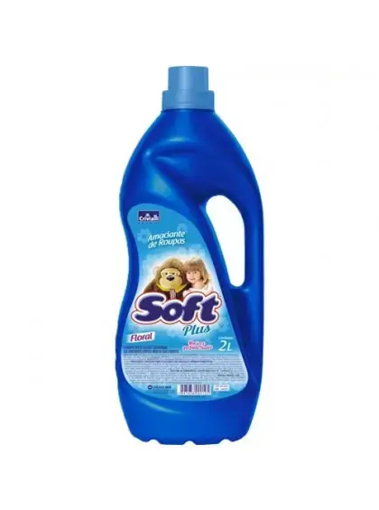 Amaciante Soft Plus 2l Floral Azul