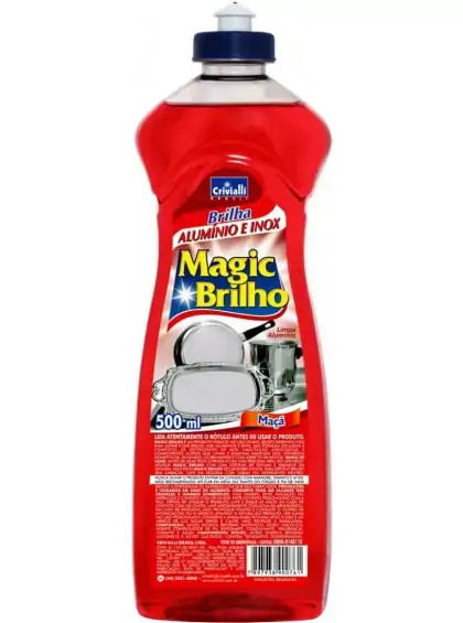 Brilha Aluminio E Inox Maca Magic Brill
