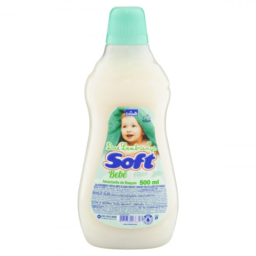 Amaciante De Roupa Diluído Doce Lembrança Soft Plus Bebê Frasco 500ml