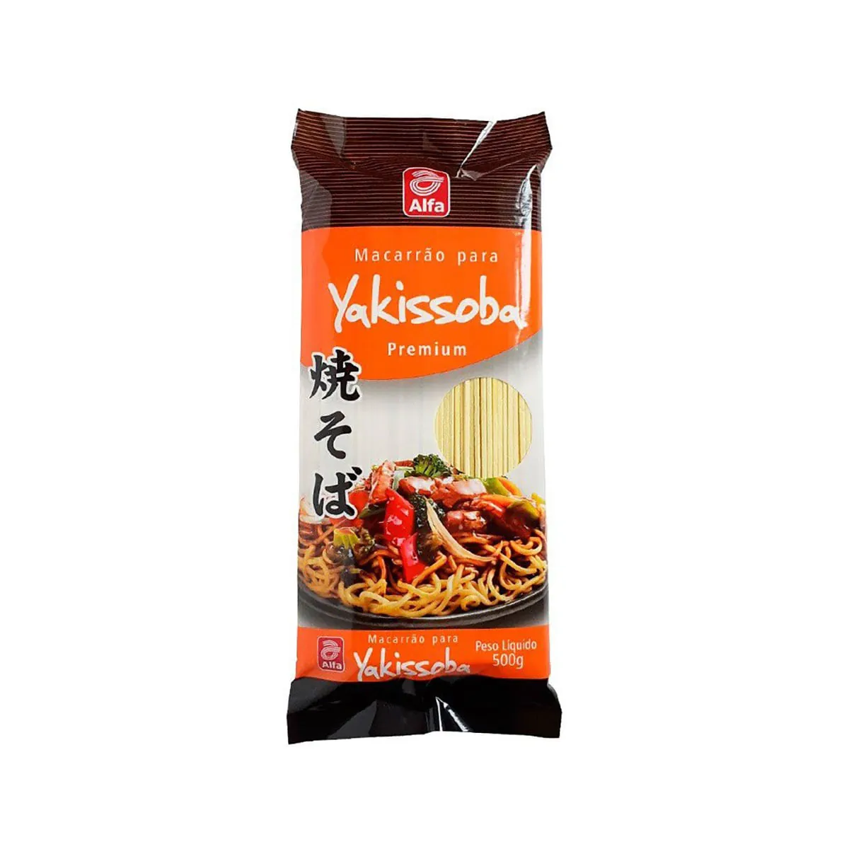 Macarrão Oriental Yakissoba ALFA Pacote 500g
