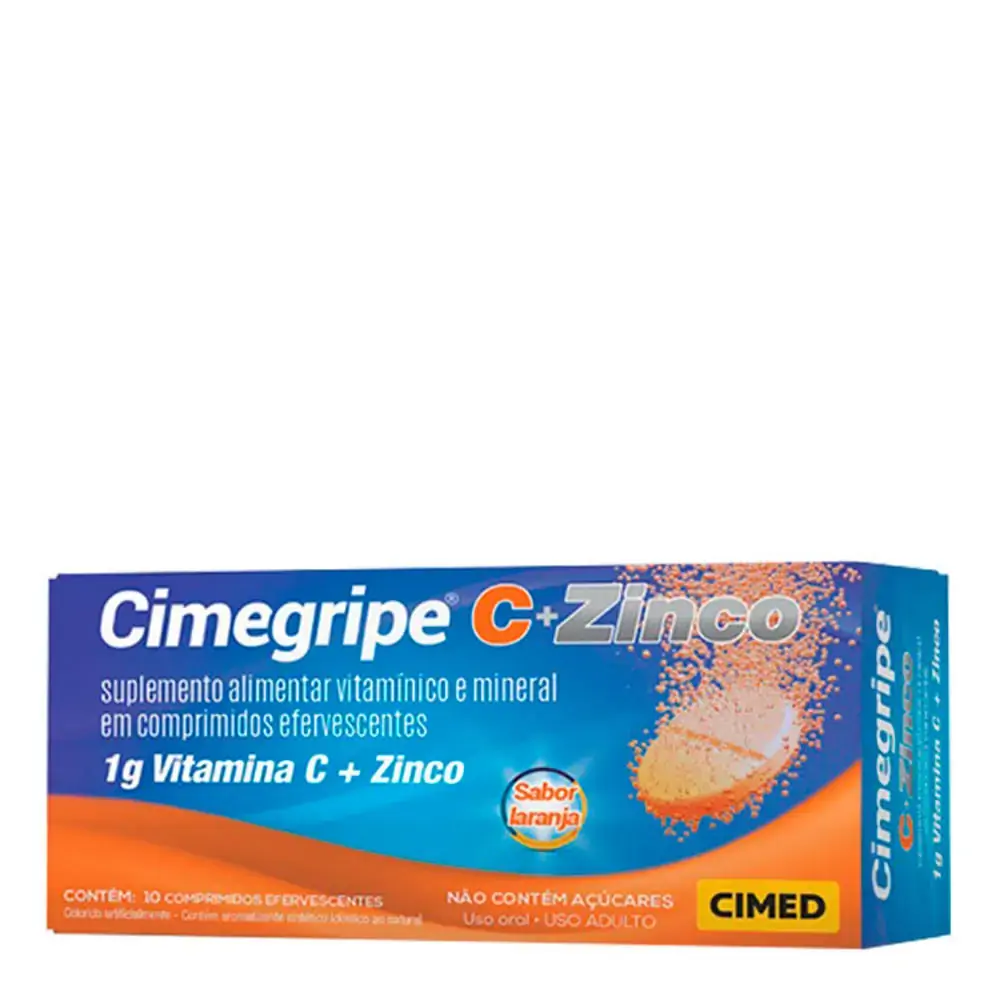 Cimegripe 1g Vitamina C + Zinco 10 Comprimidos Efervescentes